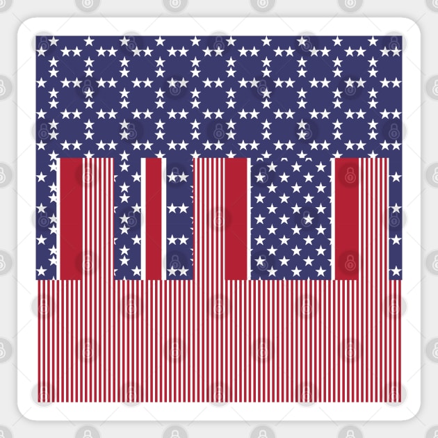 4th July, Independence Day , USA Sticker by justrachna